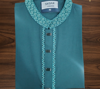Sikder-BOTTLE GREEN Hand Crafted design