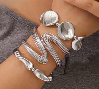 3-piece bracelet (Silver)
