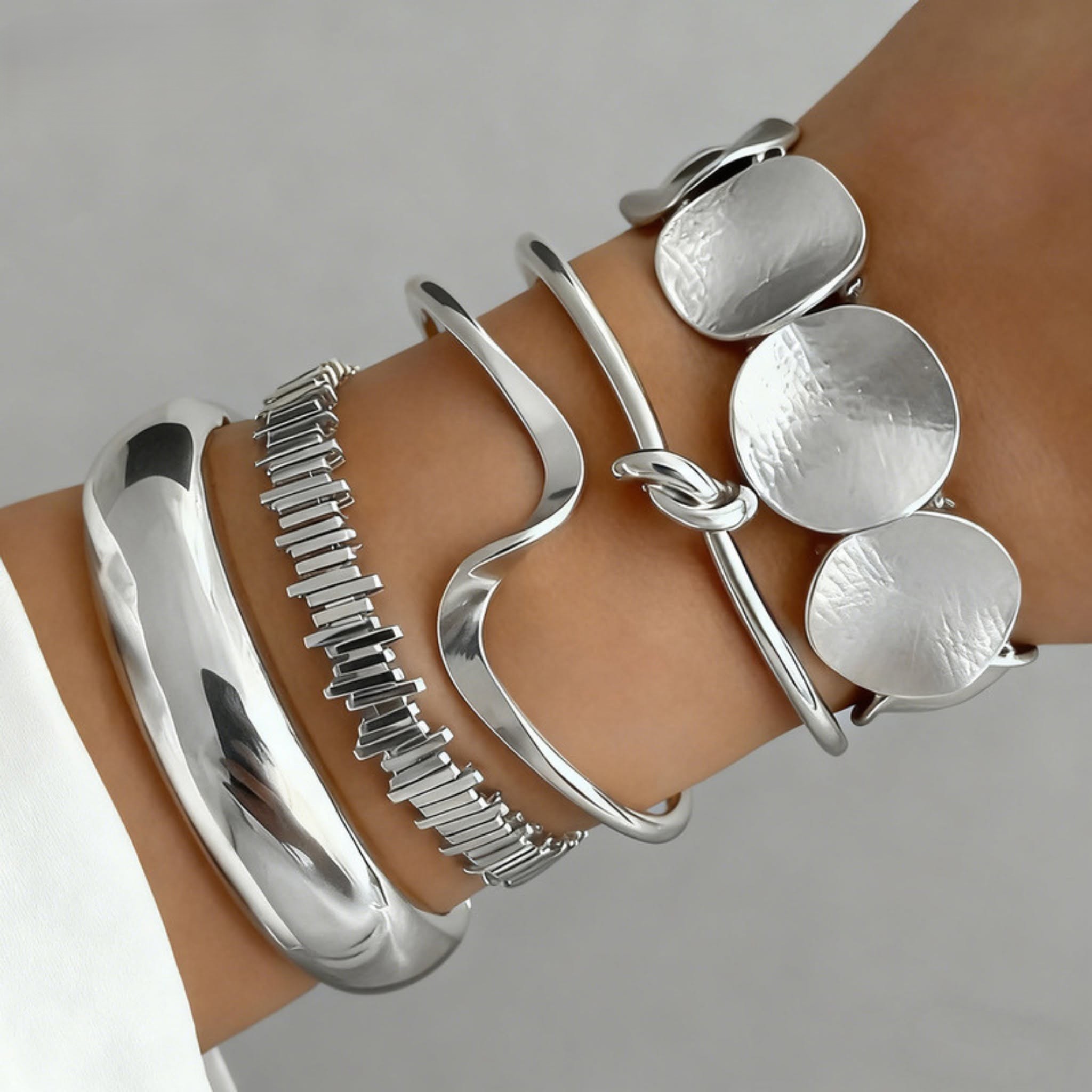 5 pieces bracelet (Silver)
