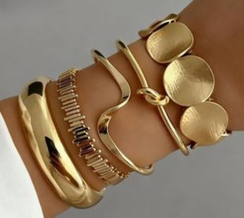 5 pieces bracelet (gold)