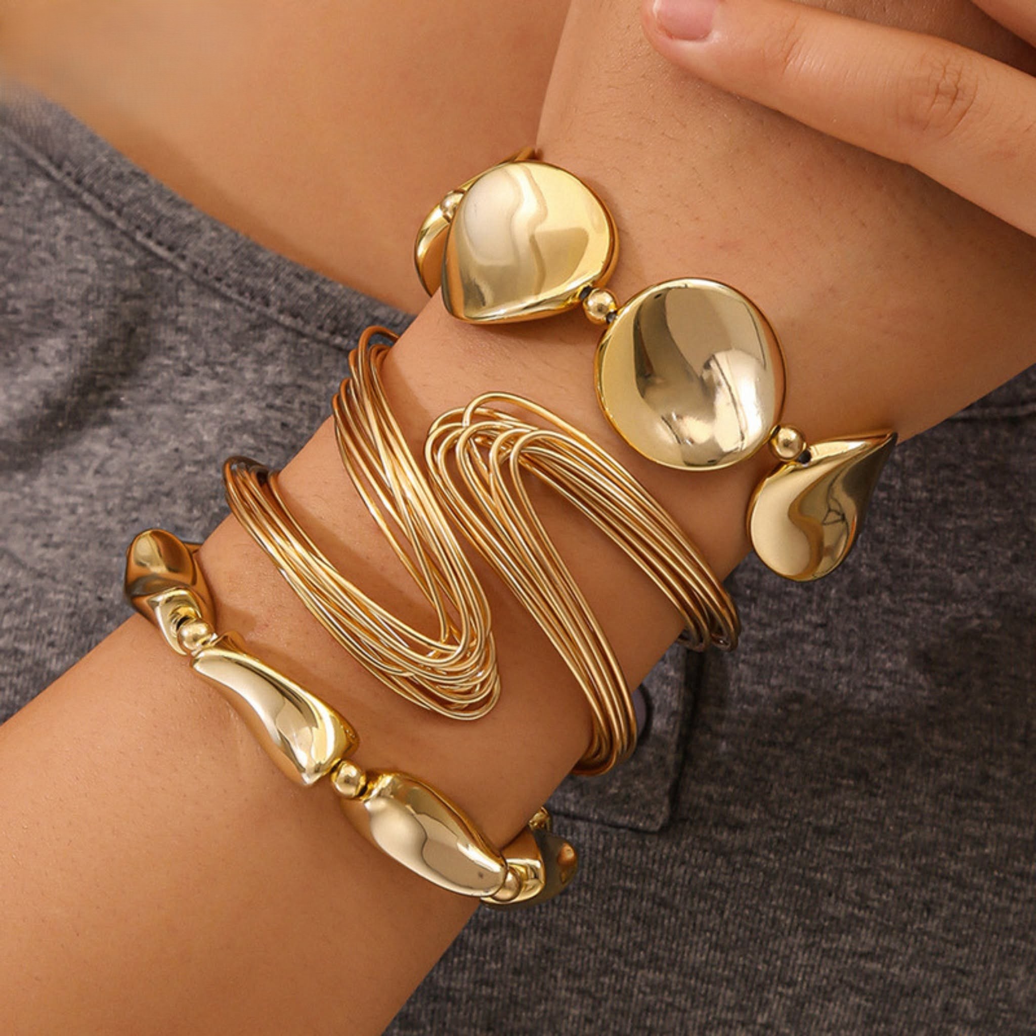 3-piece bracelet (gold)