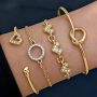 4-piece Love bracelet (Gold)