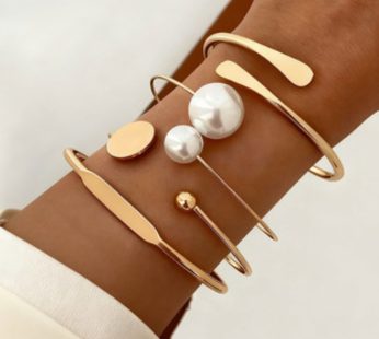4 pieces bracelet-gold