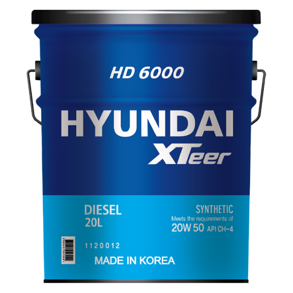 Hyundai XTeer HD6000 CH-4 20W-50 20L Synthetic